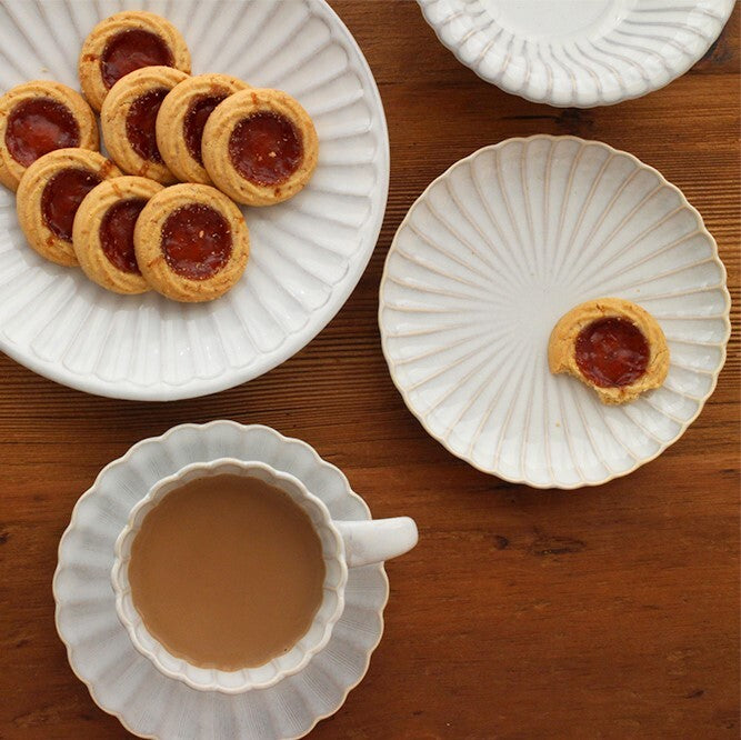 Seto ware ANGLE cup and saucer villa cup&saucer white