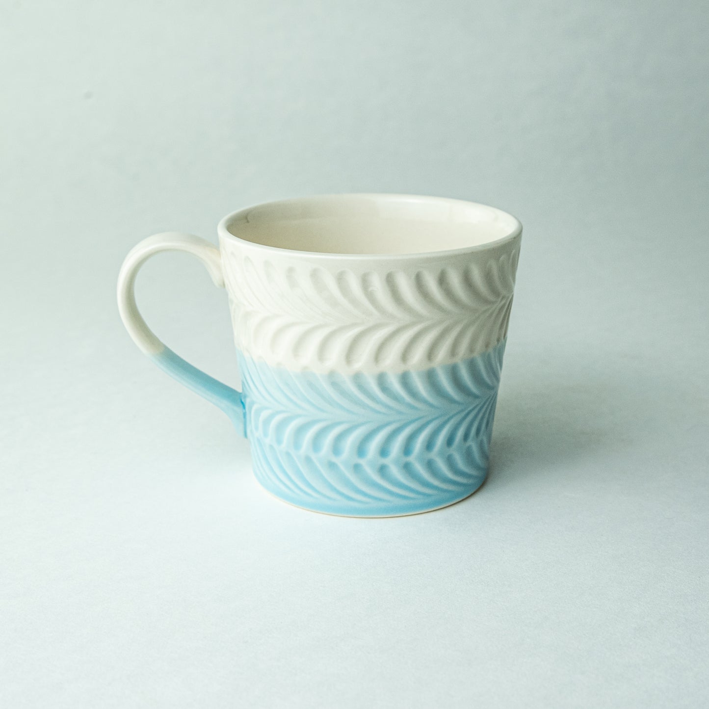 Hasami ware Rosemary mug, light blue