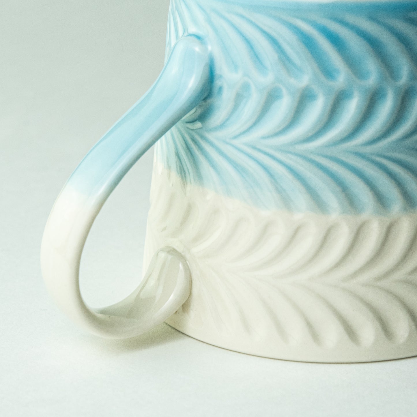 Hasami ware Rosemary mug, light blue