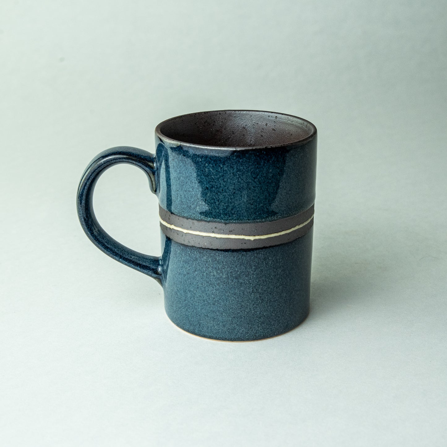 Mino ware azure mug -deep blue-