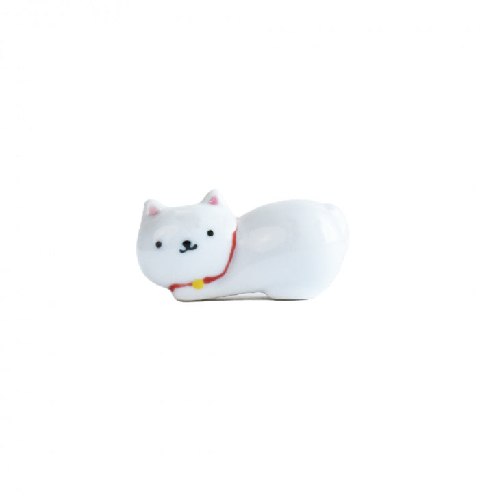 波佐見焼 福峰窯 箸置き 「白ねこ」