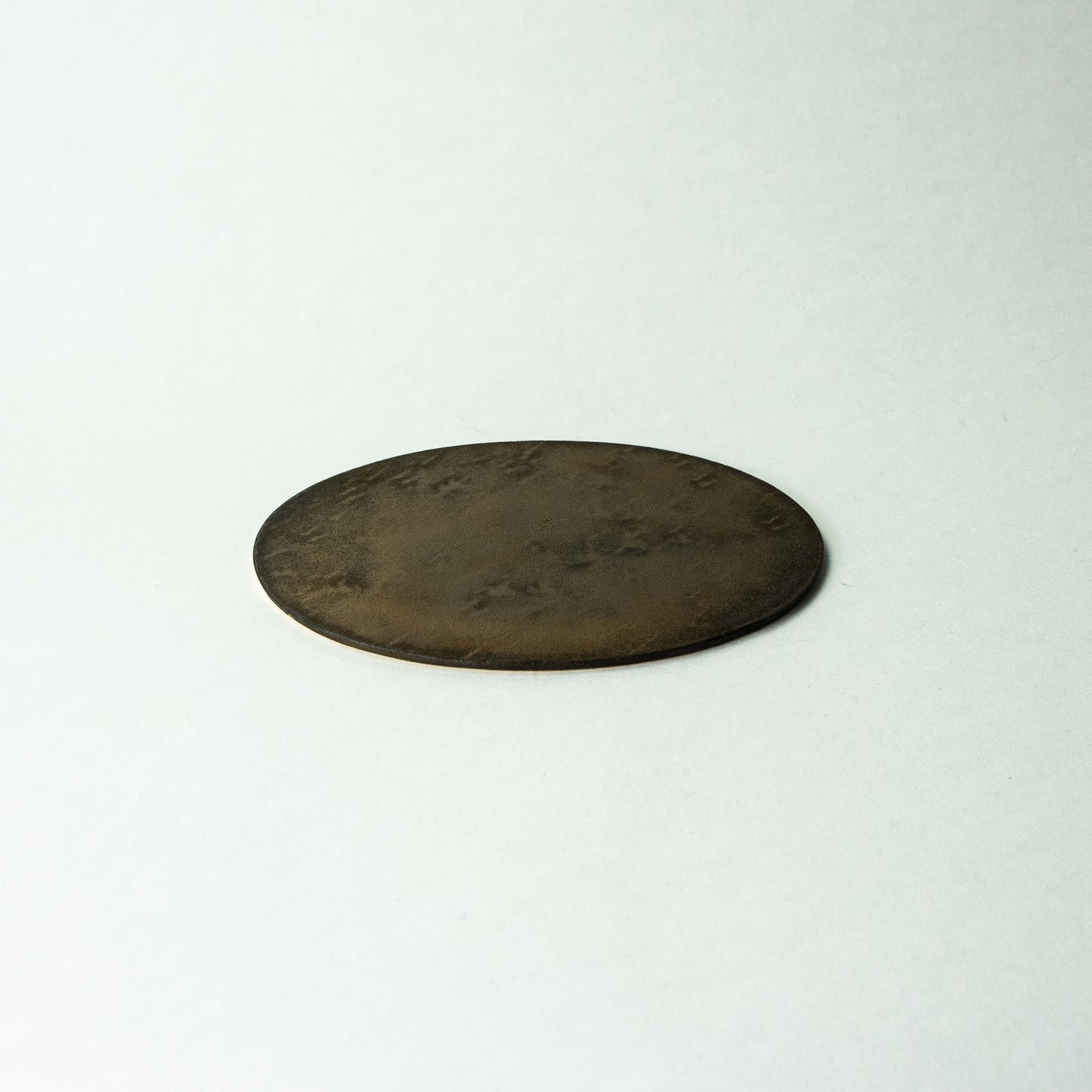作家 若山義浩 CLAYPAPER (O) オーバル皿 しわ模様 金