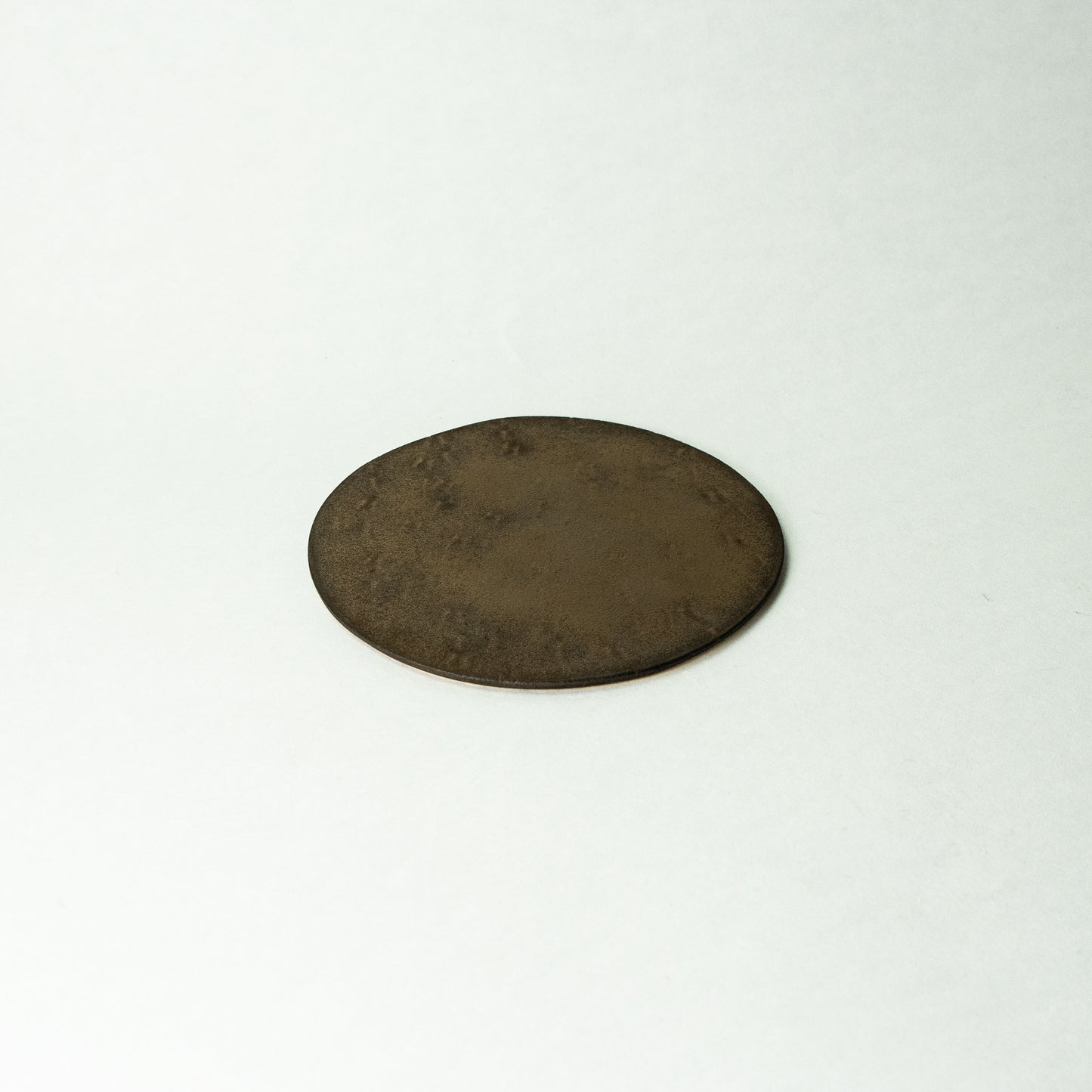 作家 若山義浩 CLAYPAPER (R-5) 丸皿 枯山水模様 金