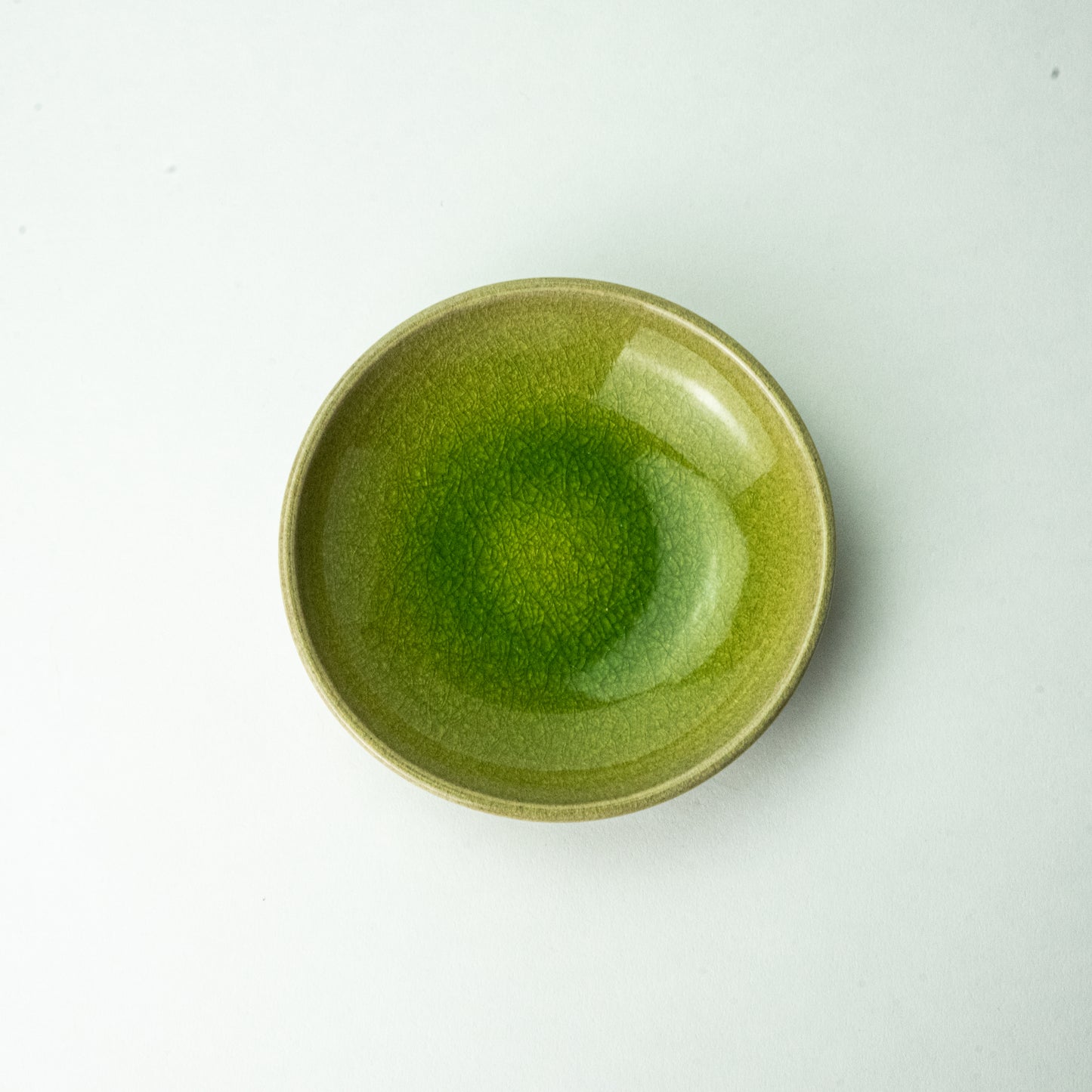 信楽焼 ヤマ庄陶器 Jewel plate ペリドット 12cm
