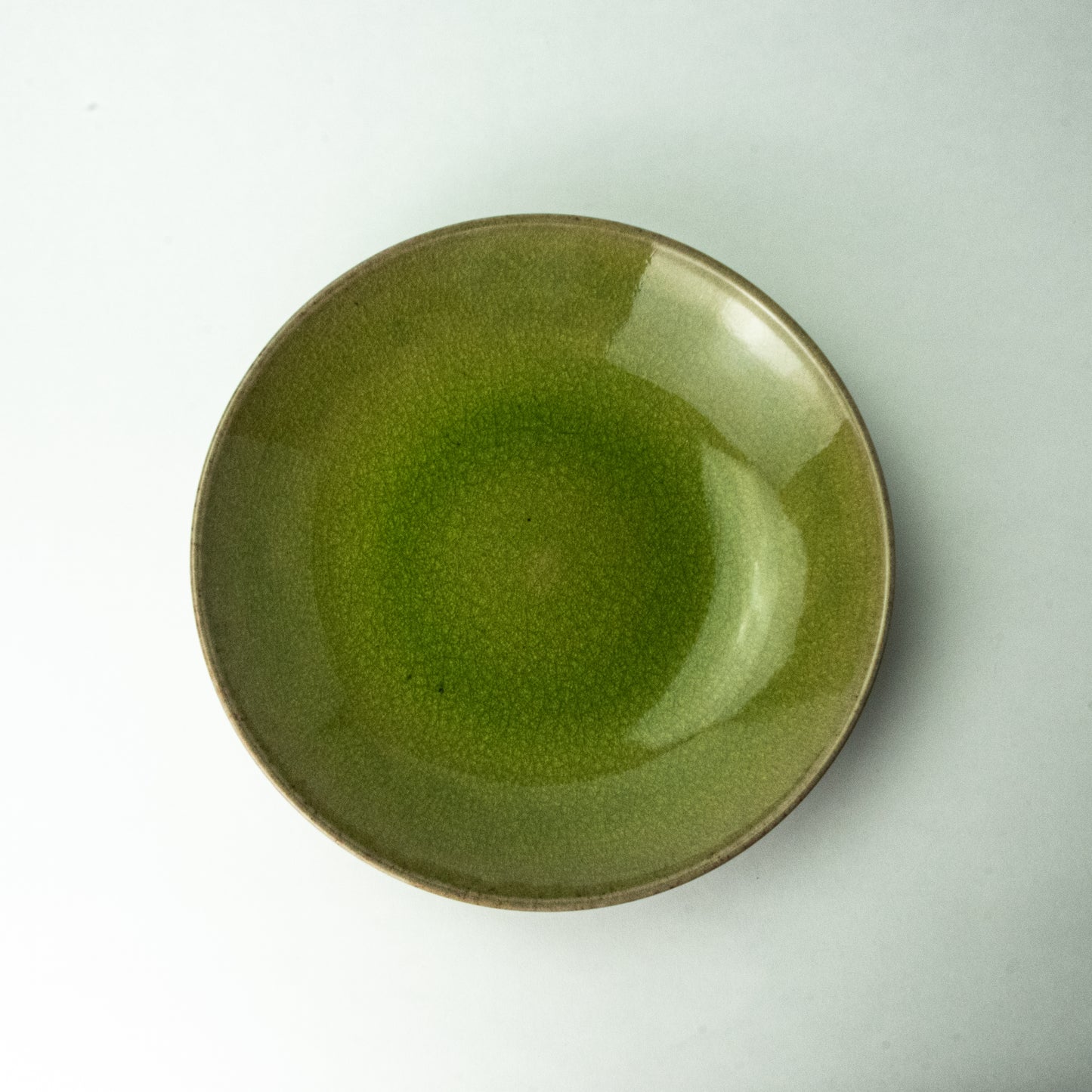 信楽焼 ヤマ庄陶器 Jewel plate ペリドット 25cm