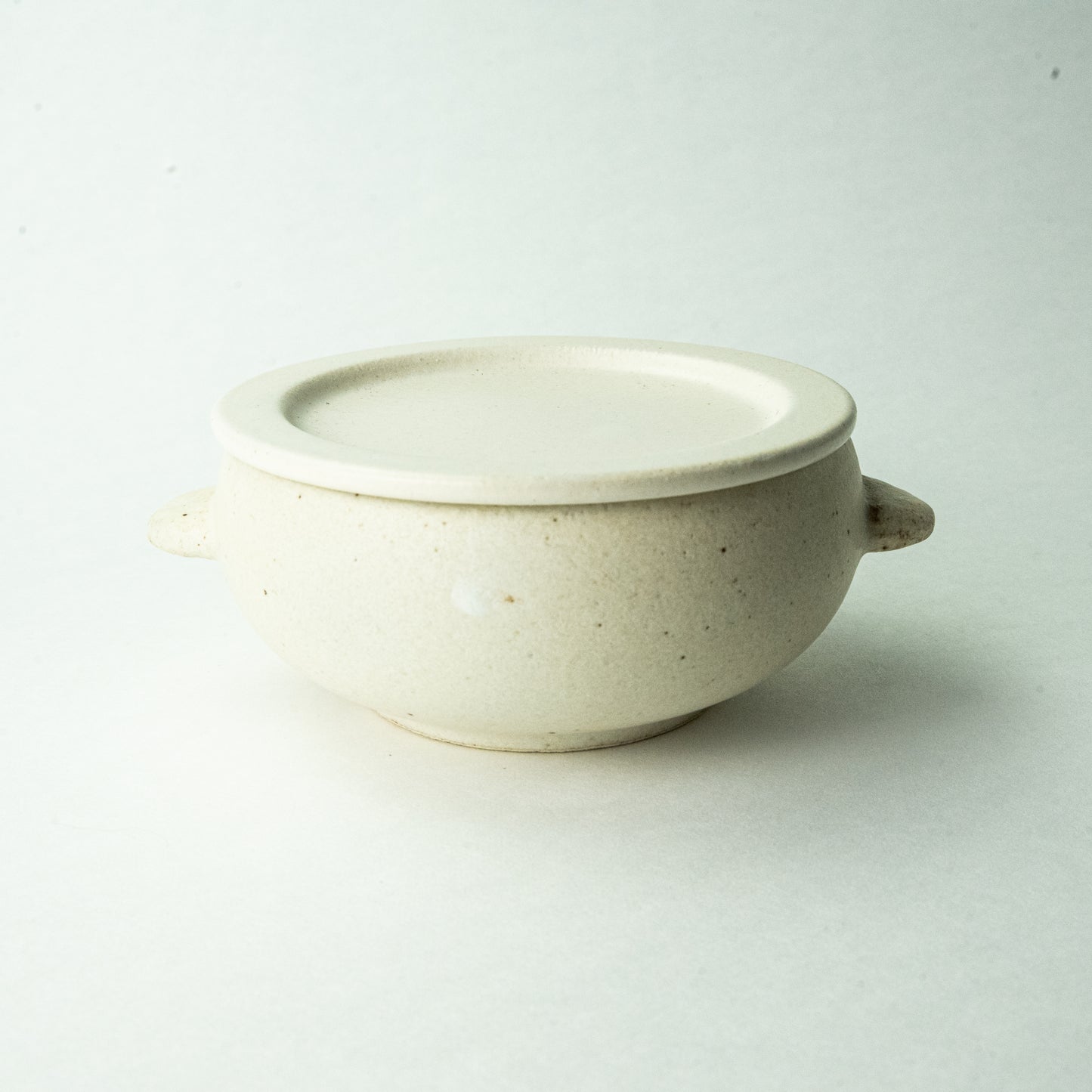 Mino ware Shinkogama Colon oven bowl (with lid and dish) White matte