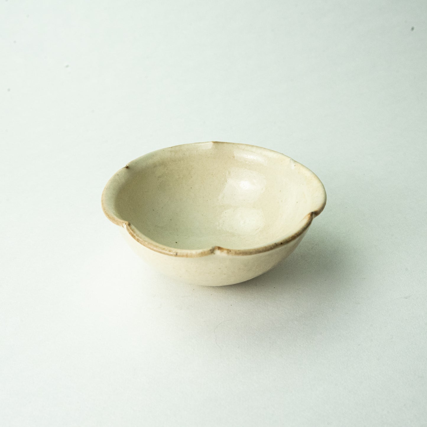 Shigaraki ware by Furutani Seitosho, candy glaze, ring flower bean bowl