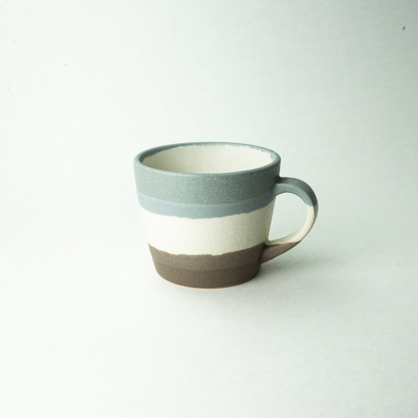 Mino ware Shinkogama Puro-Tre L size mug GY×WH×CH