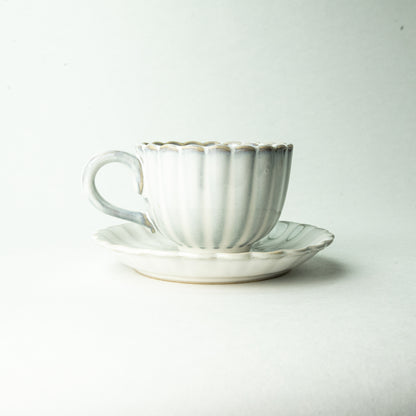 瀬戸焼 ANGLE   カップ＆ソーサー villa cup&saucer ホワイト