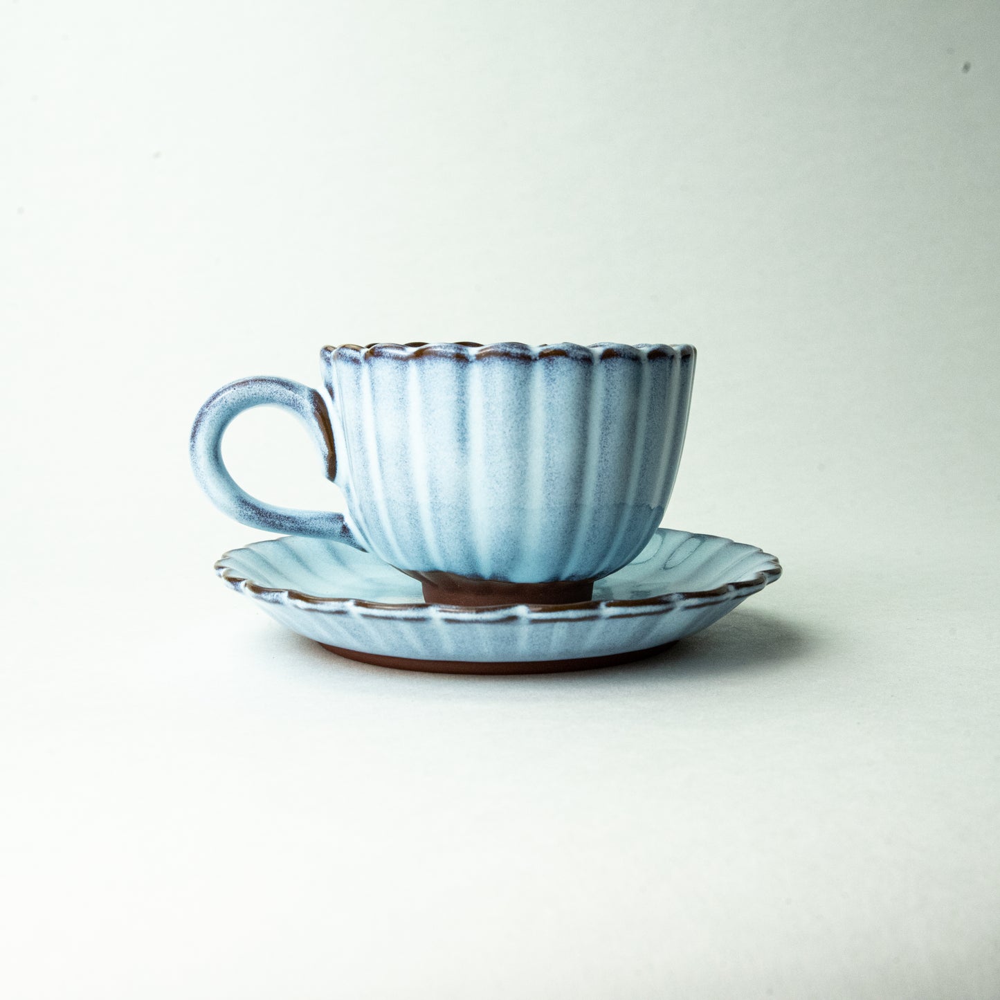 瀬戸焼 ANGLE   カップ＆ソーサー villa cup&saucer オーロラ