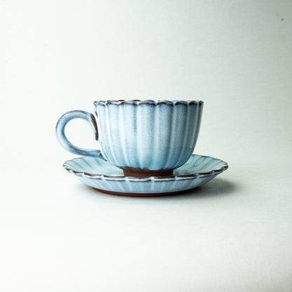 瀬戸焼 ANGLE   カップ＆ソーサー villa cup&saucer オーロラ